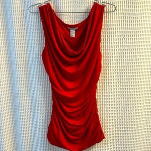 2/$15 EUC Beautiful Red Drapey Top - Medium